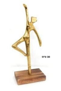 פסל מעמד רקדנית בלט 33סמ מוזהב 606946