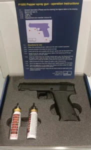 אקדח גז פלפל מדמיע P1000 שחור GEISLER
