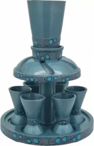מחלק יין אנודייז טורקיז רימונים 6192 6 כוסות