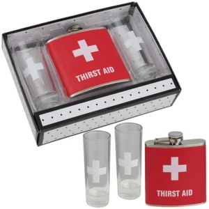 מארז מתנה פלסק ושתי צ'ייסרים 51462S First Aid