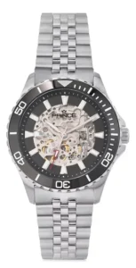 שעון יד אנלוגי אוטומטי KINGMATIC BLACK פרינס