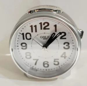 שעון מעורר 9604G מנגנון שקט תאורה חזקה אפור