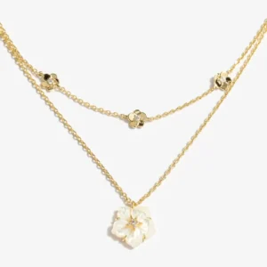 שרשרת Daisy NI50131G3 ציפוי זהב לבן דנון