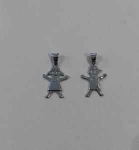 תליון זהב לבן 14K ילד/ילדה
