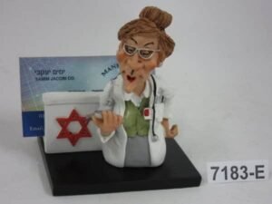 מעמד שולחני משרדי לכרטיסים רופאה