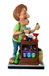 פסל הסטלן קריקטורה Hemp shop